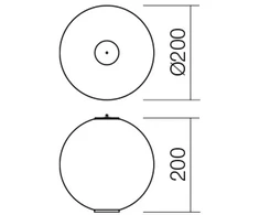 7,5W LED šviestuvo tarpinė dalis - detalė BILIA, chromo sp./balta, 3000K, IP44, LSD01-2449CH