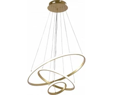 78W LED pakabinamas šviestuvas, 60cm, aukso sp., 3000K-6000K, dimeriuojamas