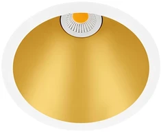7W įleidžiamas šviestuvas SWAP, aukso sp., 3000K, 42°, dimeriuojamas, su maitinimo šaltiniu
