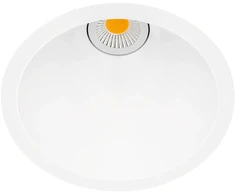 7W įleidžiamas šviestuvas SWAP, matinės baltos sp., 3000K, 46°, IP65, CRI97, su maitinimo šaltiniu