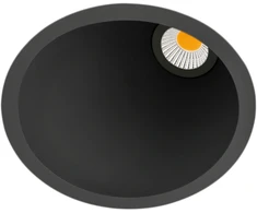7W įleidžiamas šviestuvas SWAP, matinės juodos sp., 3000K, 45°, su maitinimo šaltiniu