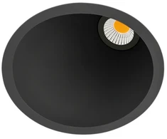 7W įleidžiamas šviestuvas SWAP, matinės juodos sp., 3000K, 45°, su maitinimo šaltiniu