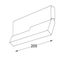7W INSIGHT PLX FLEXX šviestuvas į magnetines sistemas, juodas