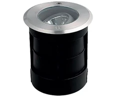 7W LED įleidžiamas į žemę lauko šviestuvas, plieno sp., 3000K, IP67, E360