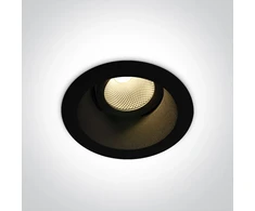 7W LED įleidžiamas, pakreipiamas šviestuvas, juodas, 3000/3500/4000K, 11107FD/B/V