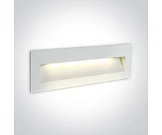 7W LED įleidžiamas sieninis lauko šviestuvas, baltas, 3000K, 68068C/W/W