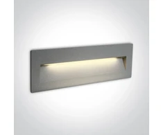7W LED įleidžiamas sieninis lauko šviestuvas, pilkas, 3000K, 68068C/G/W