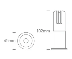 7W LED įleidžiamas šviestuvas, baltas, 3000/3500/4000K, 10107J/W/V