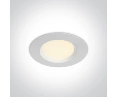 7W LED įleidžiamas šviestuvas, baltas, 3000-4000K-6000K, 10107UV/W/V