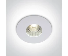 7W LED įleidžiamas šviestuvas, baltas, 3000K, IP54, 10107M/W/W