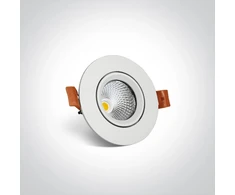 7W LED įleidžiamas šviestuvas, baltas, 4000K, 11107B/W/C