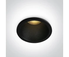 7W LED įleidžiamas šviestuvas, juodas, 3000/3500/4000K, 10107J/B/V