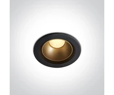 7W LED įleidžiamas šviestuvas, juodas, 3000/3500/4000K, 10107Z/B/V