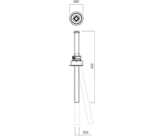 7W LED įleidžiamas šviestuvas XVECTOR, juodas, 3000K