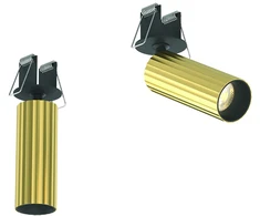 7W LED įleidžiamas šviestuvas, žalvario sp., 3000K, S117