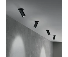 7W LED įleidžiamas/užglaistomas šviestuvas BEYOND, juodas, 3000K, IP40, 355887