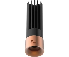 7W LED įleidžiamas/užglaistomas šviestuvas, matinės vario sp., 3000K, 25289
