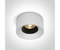 7W LED įleidžiamo montavimo šviestuvas, baltas, 3000K, 10107A/W/W