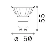 7W LED lemputė, GU10, 3000K, dimeriuojama, 288239