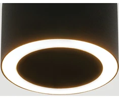 7W LED lubinis šviestuvas, juodas, 3000K, 25309