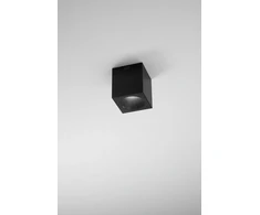 7W LED lubinis šviestuvas MANOR, juodas, CCT, IP44