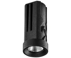 7W LED modulinės sistemos SHIFT šviestuvas, juodas, 3000K