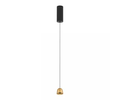 7W LED pakabinamas šviestuvas, aukso sp., 3000K, 24°, su filtru nuo akinimo, 25138