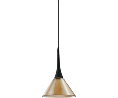 7W LED pakabinamas šviestuvas COCKTAIL, juodos/gintaro sp., 3000K, 353623