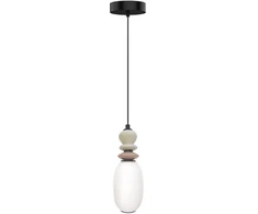 7W LED pakabinamas šviestuvas GEMMA, juodos/pilkos/rudos/baltos sp., 3000K, 4330800