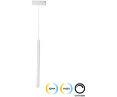 7W LED pakabinamas šviestuvas į magnetinę sistemą VIOKEF MAGNETIC, baltas, 3000/4000K, dimeriuojamas, 4244202-N