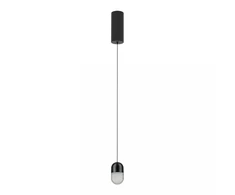 7W LED pakabinamas šviestuvas, juodas, 3000K, 24°, 25140