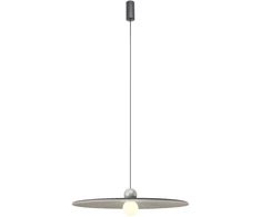 7W LED pakabinamas šviestuvas NUWA, juodos sp./tamsiai pilkas, 3000K, 01-3535