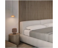 7W LED pakabinamas šviestuvas, rausvos/smėlio sp., 3000K, su filtru nuo akinimo, 25346