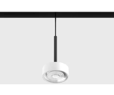 7W LED pakabinamas šviestuvas SOL MINI P į magnetinę sistemą IN_LINE, baltos/juodos sp., 3000K, 48V, 24°