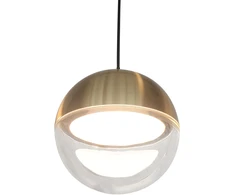 7W LED pakabinamas šviestuvas ZIREA, aukso sp./skaidrus, 3000K, 4329801