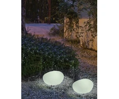 7W LED pastatomas lauko šviestuvas PETRA 60, E27, A60, baltas, 6000/6500K, IP65, parduodamas su lempute