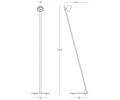 7W LED pastatomas šviestuvas, juodos/šampano sp., 3000K, dimeriuojamas, 25344