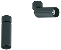 Lubinis šviestuvas 7W LED paviršinis šviestuvas, juodas, 3000K, S122