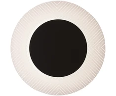 7W LED sieninis šviestuvas FANTASIA, juodas/skaidrus, 3000K, 4287901