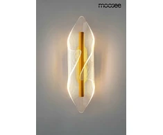 7W LED sieninis šviestuvas FROST, aukso sp., 3000K