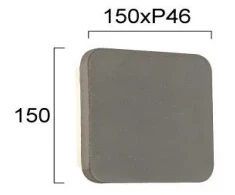 7W LED sieninis šviestuvas RYDA, pilkas, 3000K, 4323200