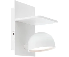 7W LED sieninis šviestuvas SEIBI, baltas, 3000K, dimeriuojamas, su USB