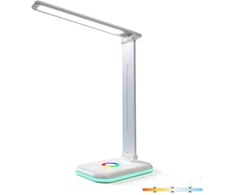 7W LED stalo šviestuvas NOBLITE, baltas, 3000/4000/6500K/RGB, dimeriuojamas