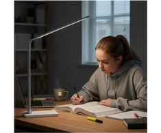 7W LED stalo šviestuvas NOBLITE Q, baltas, 3000-6500K, dimeriuojamas