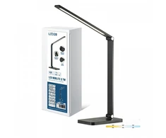 7W LED stalo šviestuvas NOBLITE Q, juodas, 3000-6500K, dimeriuojamas