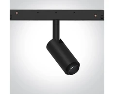 7W LED šviestuvas į magnetines sistemas MINI/MIDI/MAXI/P&amp;P, juodas, 3000K, 48V, 10-38°, DALI, 42140L/B/W