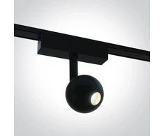 7W LED šviestuvas į magnetines sistemas FLAT, juodas, 3000/4000/5000K, 48V, 38°, 43122F/B/V