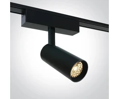 7W LED šviestuvas su filtru nuo akinimo į magnetines sistemas FLAT, juodas, 3000/4000/5000K, 48V, 38°, 43118F/B/V