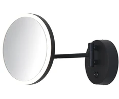 Sieninis šviestuvas 7W LED šviestuvas - veidrodis BOAN, matinės juodos sp., 3000/4000K, IP44, A3252174NL