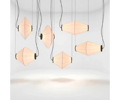 Pakabinamas šviestuvas 7W LED šviestuvo gaubtas su šviečiančia dalimi TOTEM, kreminės sp., 2700K, K1029290